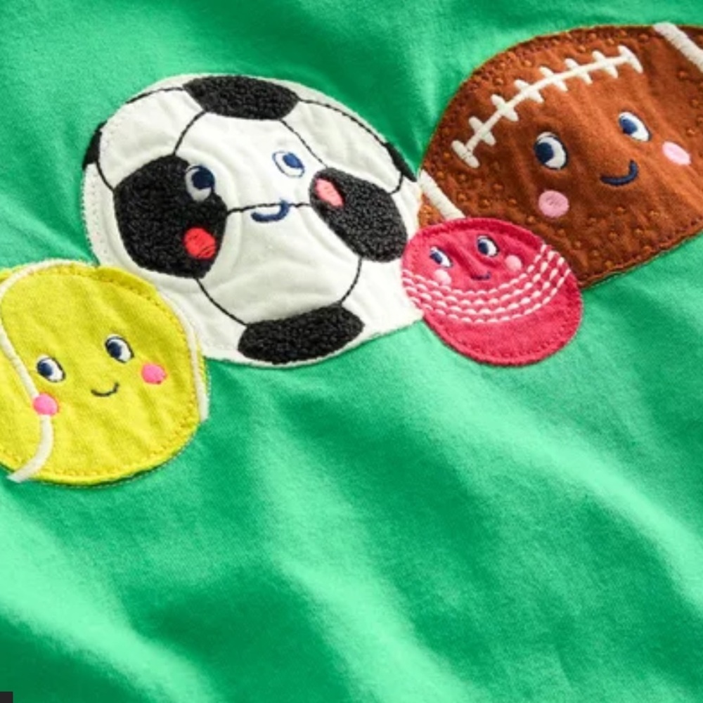 NEW Mini Boden Novelty Sports Balls Tee 9-10 Years - Picture 2 of 4